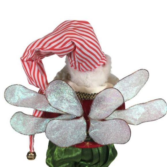 Mark Roberts Christmas Santa Fairy Elf Pointy Shoes Present Candy 21" Posable - Picture 9 of 16